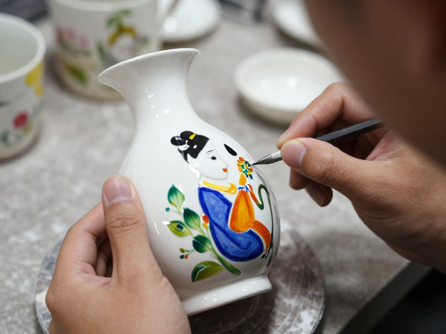 石湾陶塑彩绘，贴花转印与高温烧成工艺揭秘，传承非遗之美