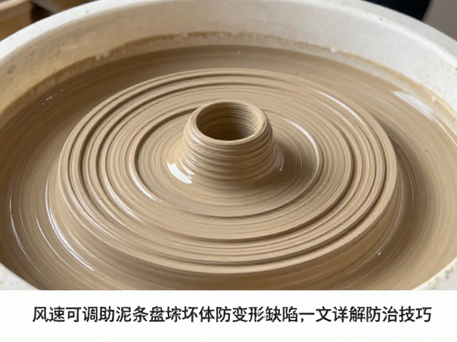 风速可调风扇助泥条盘筑坯体防变形缺陷，一文详解防治技巧
