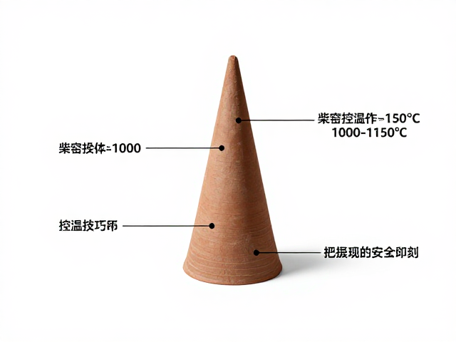 柴窑操作指南，锥形测温锥控温1000-1150℃烧陶技巧