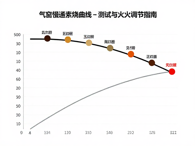 气窑慢速素烧曲线，不同泥料成熟温度测试与火力调节指南