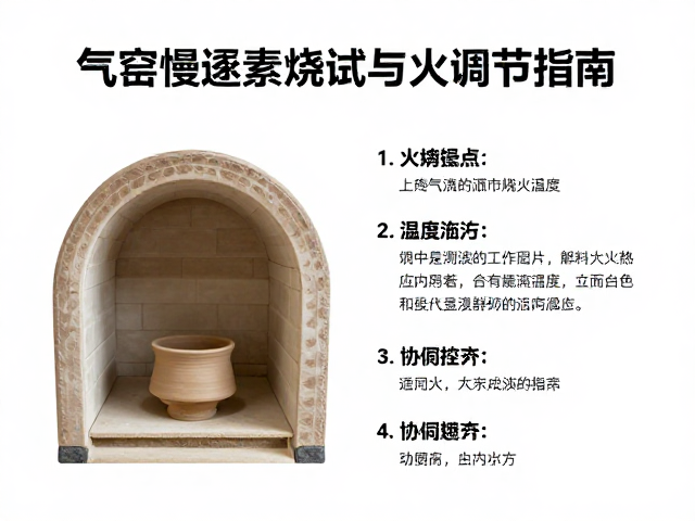 气窑慢速素烧曲线，不同泥料成熟温度测试与火力调节指南