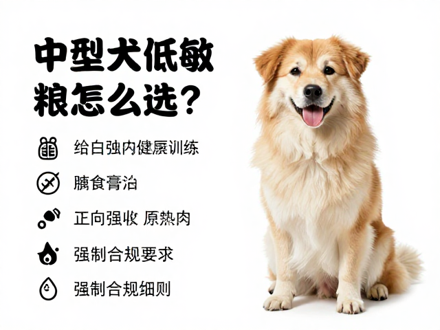 中型犬低敏犬粮怎么选?结合正向强化训练,打造健康爱宠