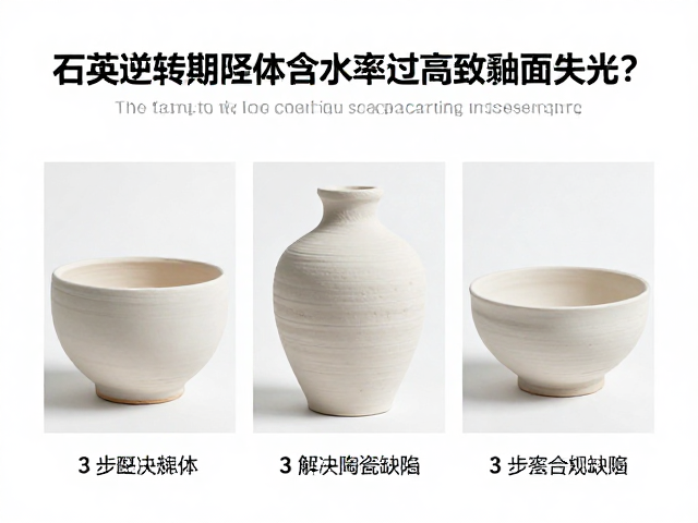 石英逆转期坯体含水率过高致釉面失光?3步解决陶瓷缺陷