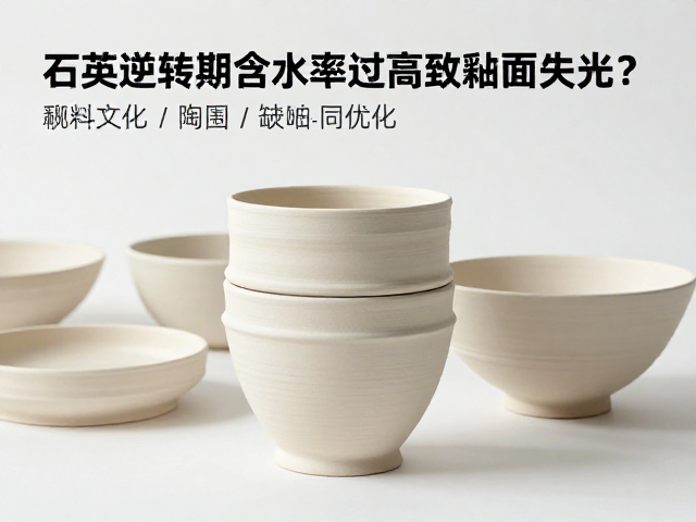 石英逆转期坯体含水率过高致釉面失光?3步解决陶瓷缺陷