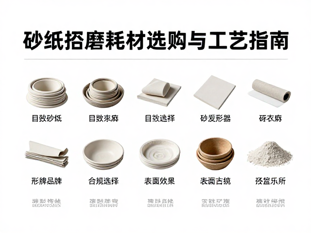 佛山陶瓷产区文创开发，砂纸打磨耗材选购与工艺指南