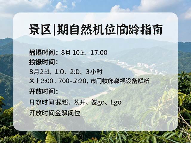 设备准备与参数设置建议