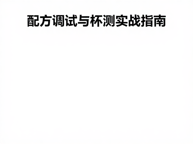 感官评价体系与杯测标准化执行