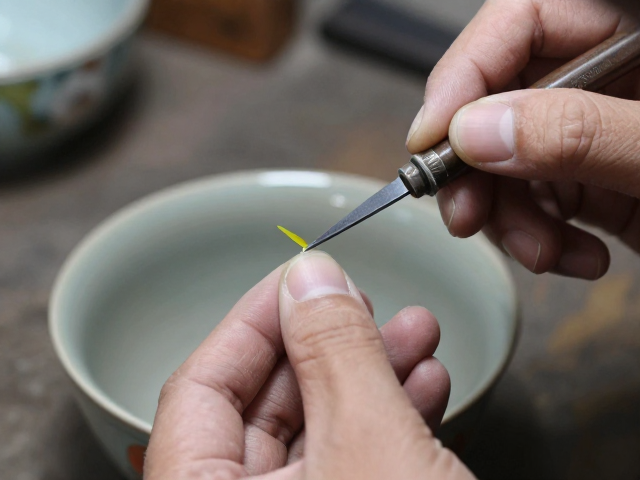 技术细节与釉色层次的精准匹配