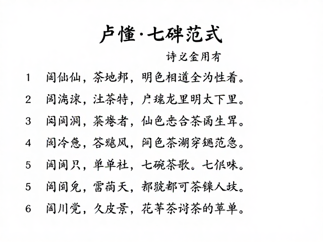 卢仝《七碗茶歌》的排比范式