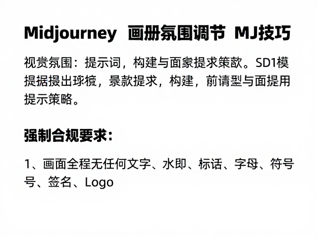 提示词构建与负面提示策略
