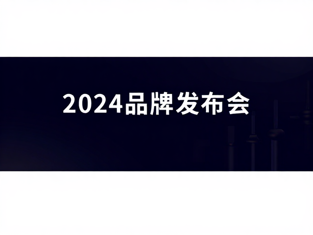 2024品牌发布会,正式简约风横版会议海报设计指南