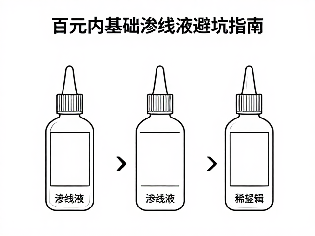 面相勾线面板线怎么选?百元内基础渗线液避坑指南