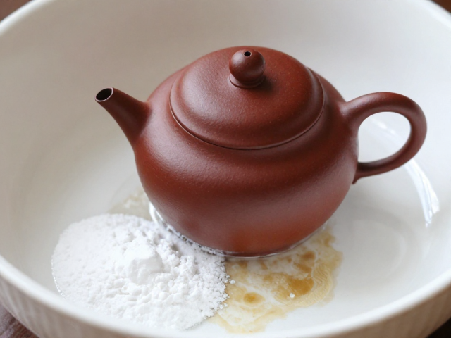 茶洗有茶渍怎么洗？小苏打，紫砂泥养护，干净不伤壶