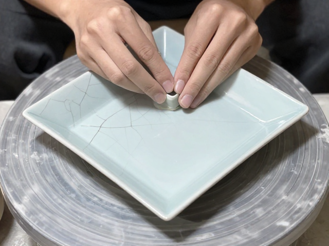 方盘拉坯成型与冰裂釉工艺解析,揭秘手工瓷器的高冷之美