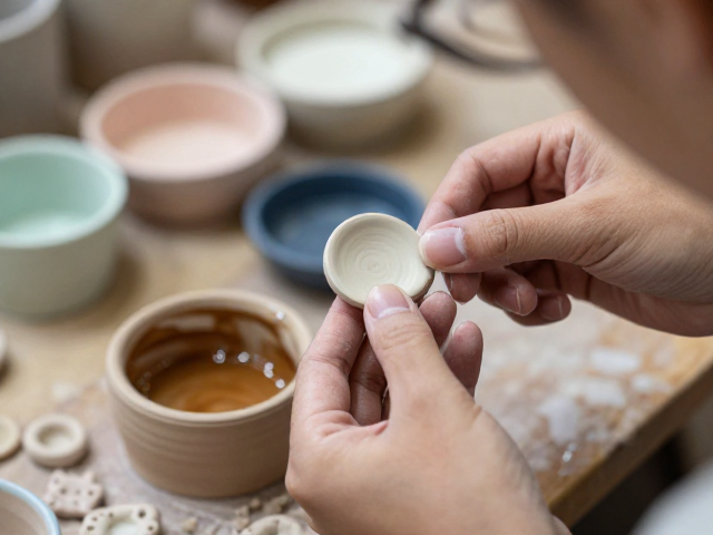陶艺胸针制作,釉烧技巧与釉料选择全解析