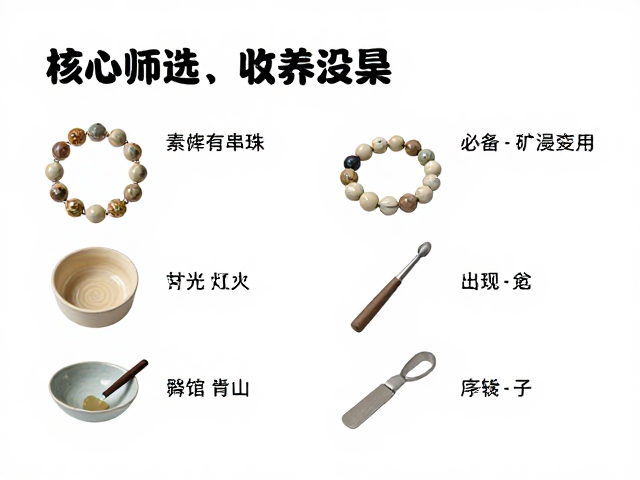 素烧陶艺手串珠搭配胸针托，DIY手作高级感配饰教程