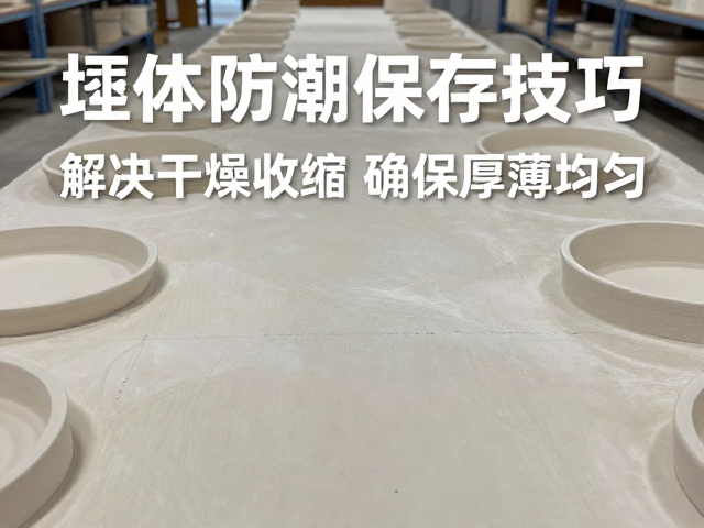 坯体防潮保存技巧，解决干燥收缩，确保厚薄均匀