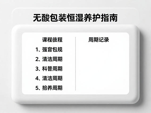 无酸包装，恒湿养护指南，清洁周期记录让文物长效保鲜