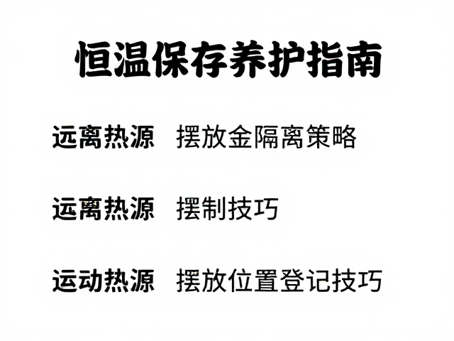 恒温保存养护指南，远离热源与摆放位置登记技巧