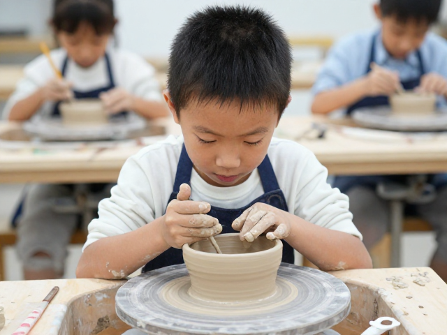 少儿陶艺启蒙课,让儿童趣味制陶鼓励自由表达