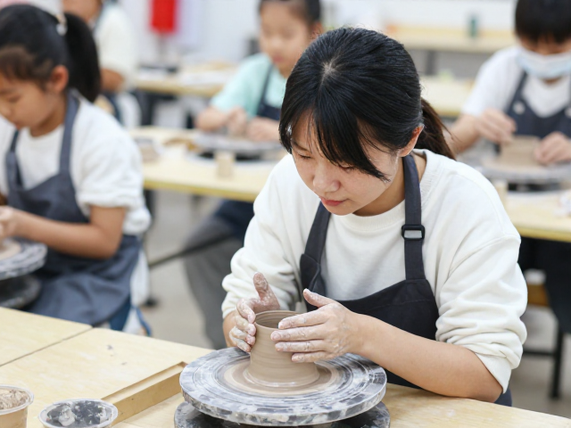 少儿陶艺讲师揭秘，学校美术课手捏成型课教学指南