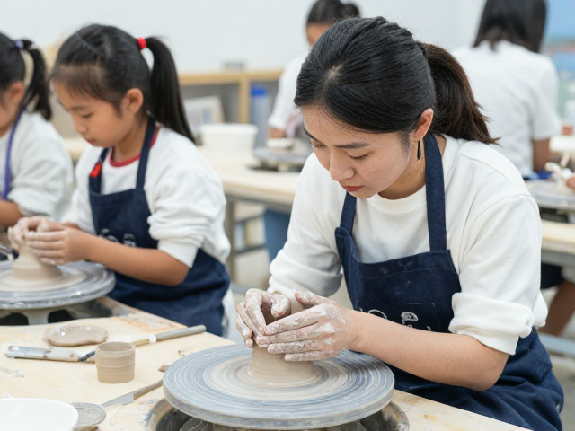 少儿陶艺讲师揭秘，学校美术课手捏成型课教学指南