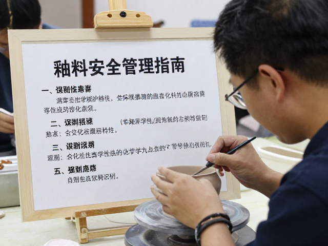 非遗陶艺授课老师，文化馆课程釉料安全管理指南