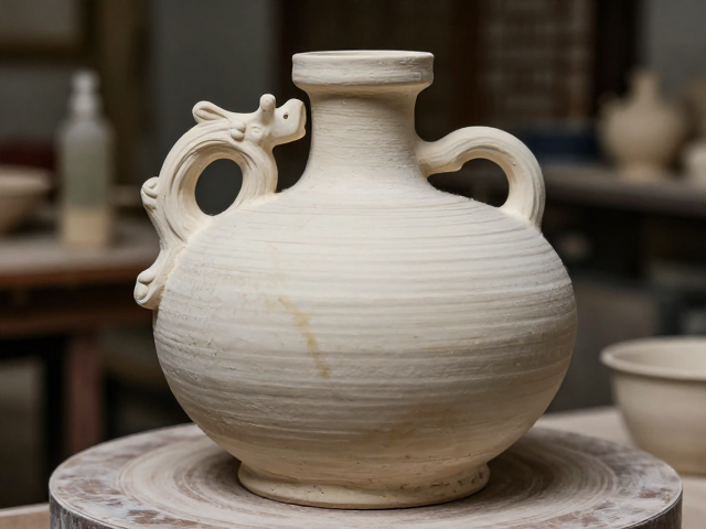 陶瓷工艺高级匠人手作,古朴厚重雕塑摆件,彰显艺术底蕴