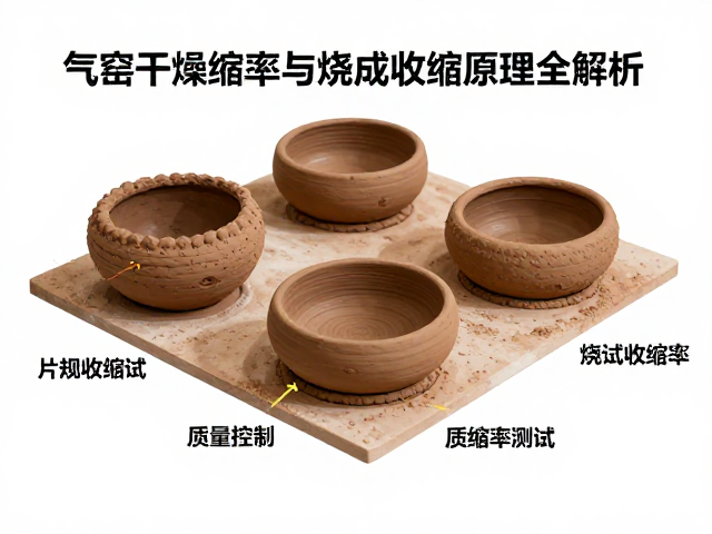 气窑烧制中粘土干燥收缩率与烧成收缩原理全解析