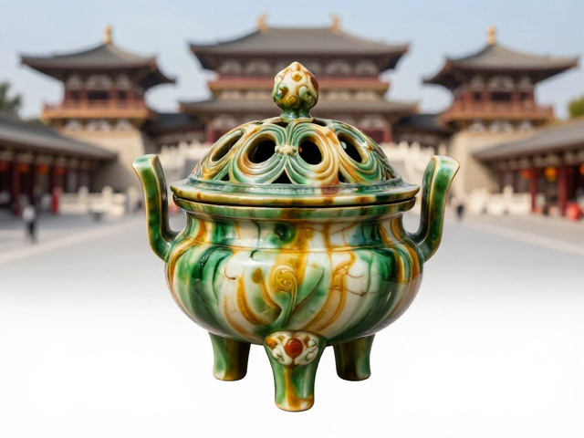 唐代三彩香炉造型美学，一眼万年的盛唐风骨与艺术魅力