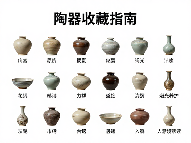 陶器收藏指南，识读器型分类，避光养护与人文意境解读