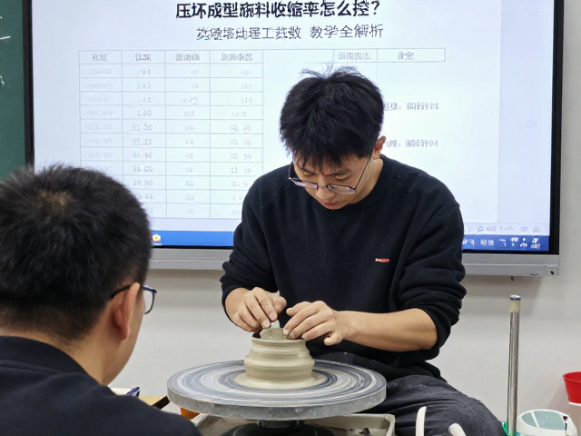 压坯成型泥料收缩率怎么控?陶瓷工艺课程教学全解析