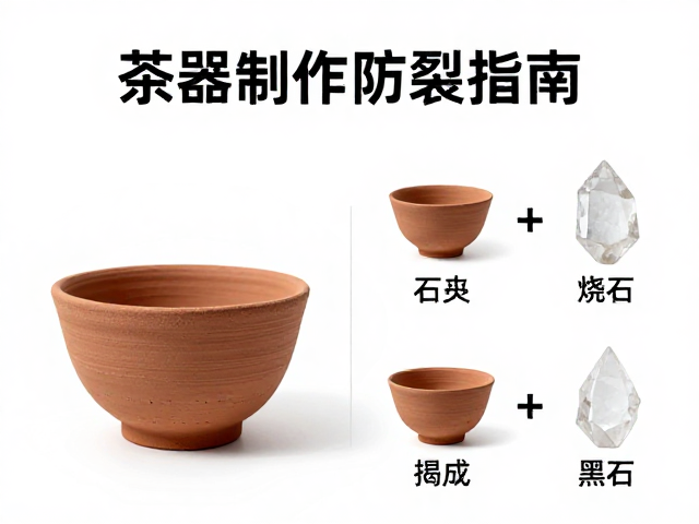 超高温烧成粘土配石英比例揭秘，茶器制作防裂指南