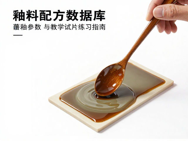 釉料配方数据库，蘸釉参数与教学试片练习指南