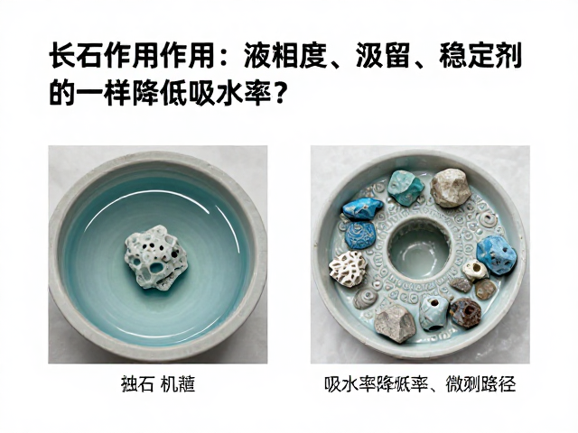长石在陶瓷中的作用,如何像稳定剂一样降低吸水率?