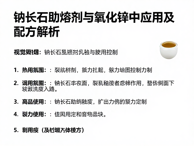 钠长石助熔剂与氧化锌在裂纹釉中的应用及配方解析