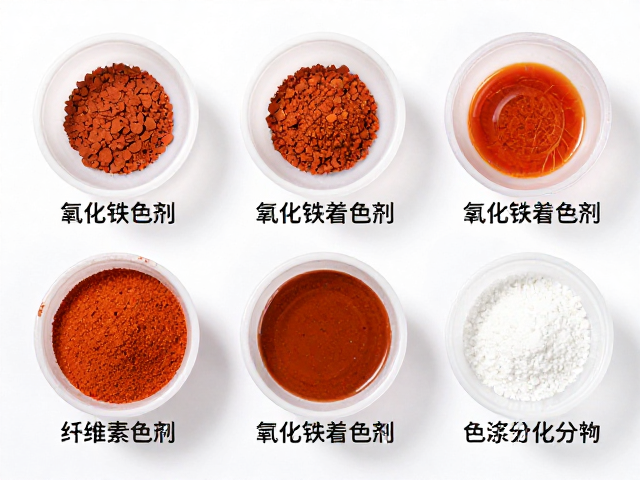 氧化铁着色剂小样配比实验，纤维素添加对色浆分散性的影响分析