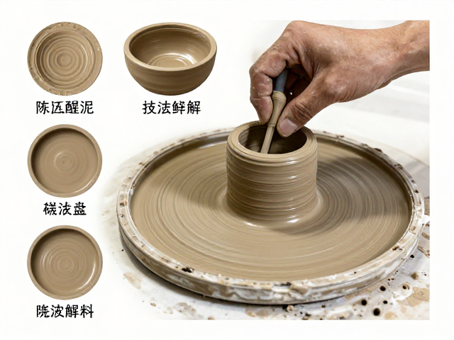 色泥颜料搭配指南,陈腐醒泥与泥条盘筑技法详解