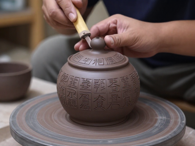 建水紫陶泥料甄选，严控烧成温度，传承非遗陶土技艺