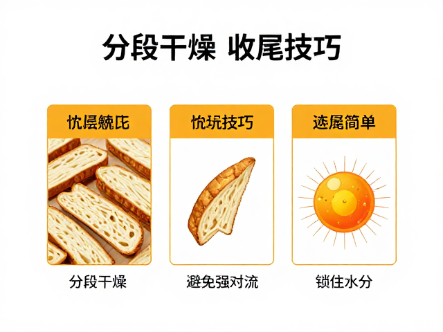 干货！分段干燥，收尾技巧，避免强对流，锁住水分超简单