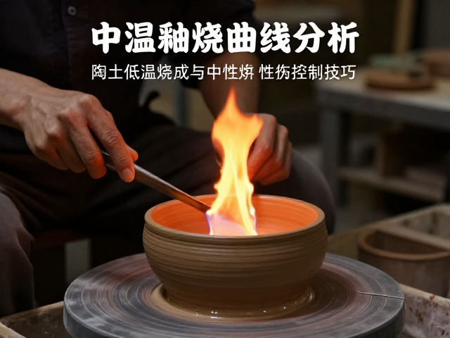 中温釉烧曲线解析，陶土低温烧成与中性焰控制技巧