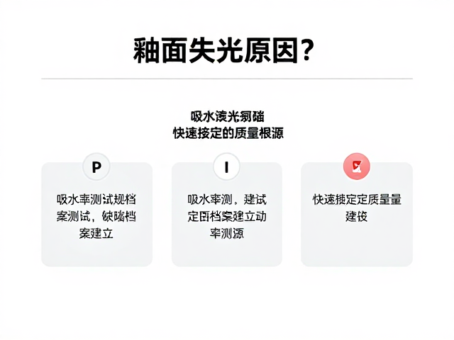 釉面失光原因？吸水率测试，缺陷档案建立，快速锁定质量根源
