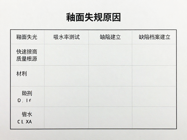 釉面失光原因？吸水率测试，缺陷档案建立，快速锁定质量根源