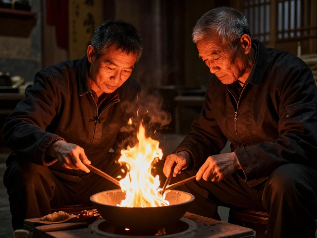 非遗落灰烧,师徒口传心授,揭秘火照下的古法匠心