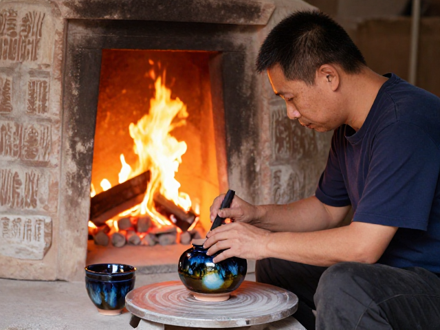 非遗油滴纹陶艺，师徒传承古法，复刻千年釉色之美