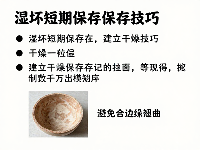 湿坯短期保存技巧，建立干燥记录，避免边缘翘曲