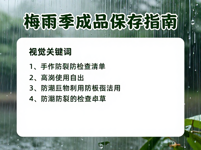梅雨季彩绘釉面成品保存指南，手作纪念品防潮防裂检查清单