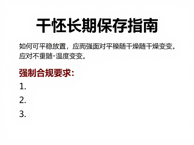 干坯长期保存指南，如何平稳放置以应对强度随干燥变化