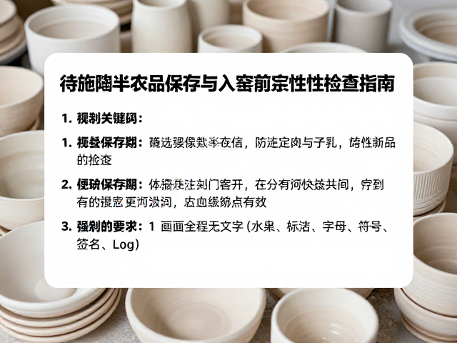 修坯后如何缓慢干燥?待施釉半成品保存与入窑前完整性检查指南