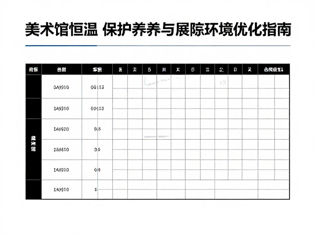 美术馆恒温保存养护，温湿度记录与展陈环境优化指南